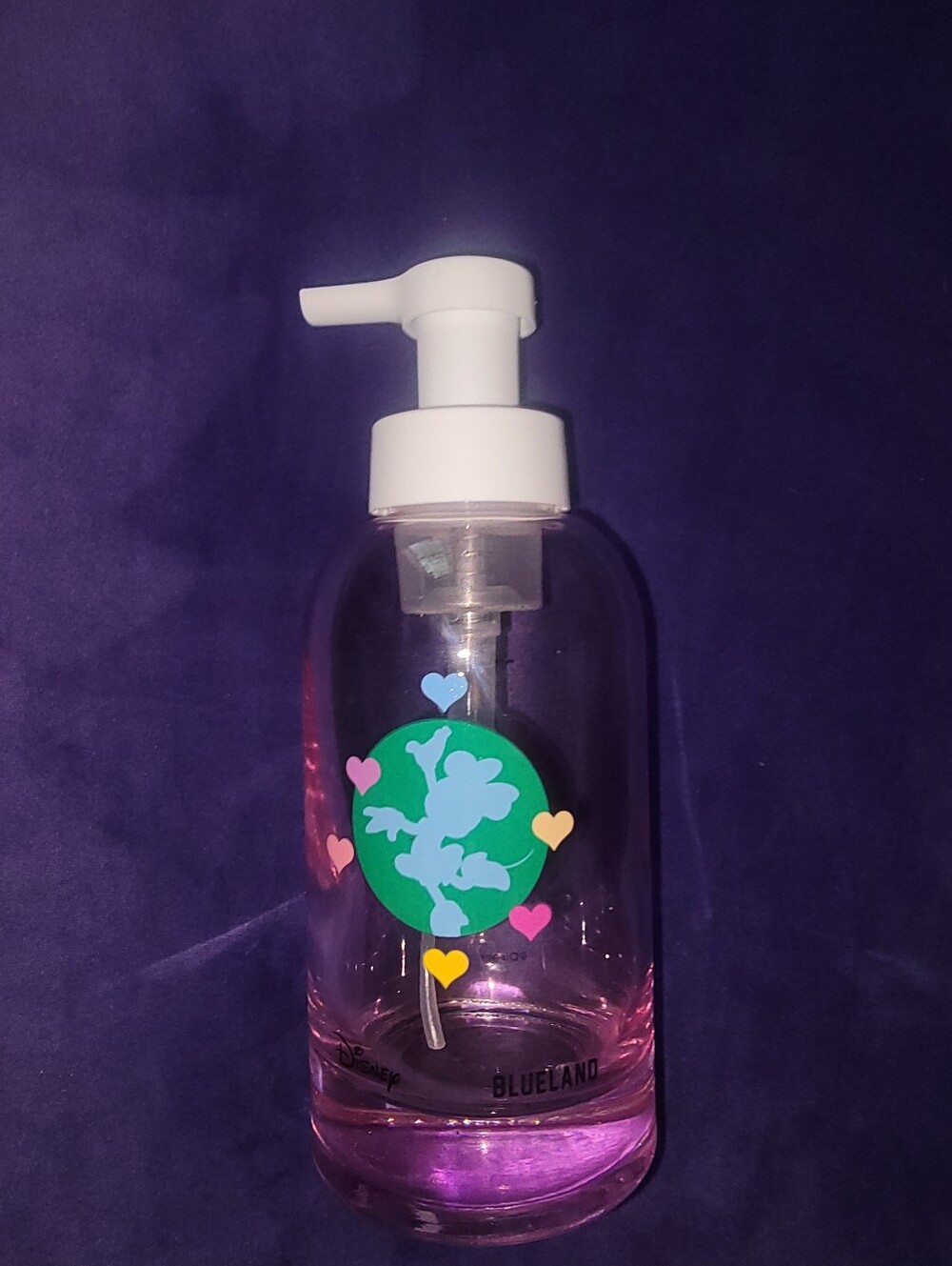 Minnie Mouse Blueland Glass Soap Dispenser